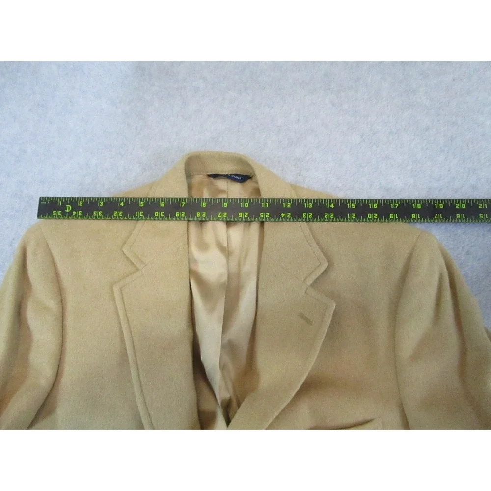 Brooks Brothers Blazer Mens 39 Long Camel Hair Tan Gold Sport Coat Jacket Luxury